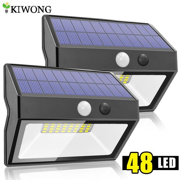 

solar lamps 48/38 led light outdoor wireless waterproof security lighting with 3/4 modes lamp for garden yard wall
