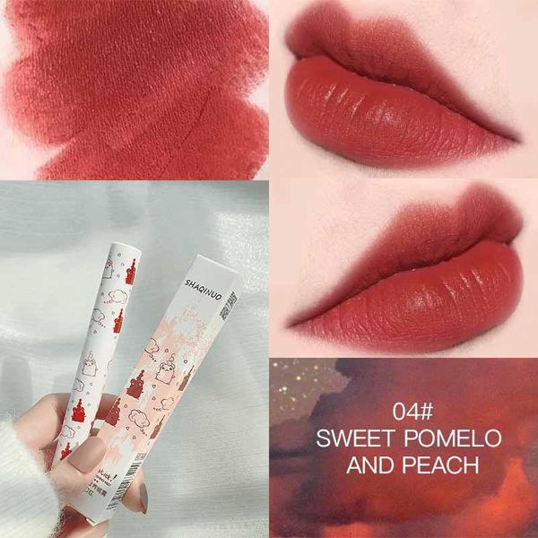 

lip gloss 6 colors cute lipstick smooth matte easy to wear moisturizing non-stick highly pigmented langdurige belleza labiales cosmetics