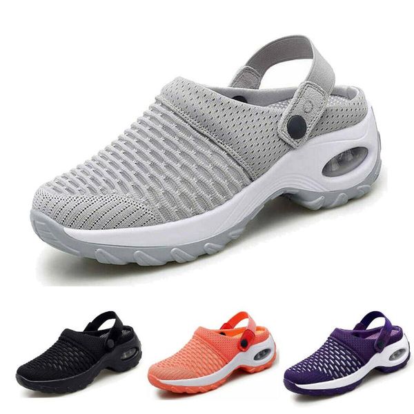 

sandals women's walking running shoes sport cushioned sneakers breathable mesh, Black