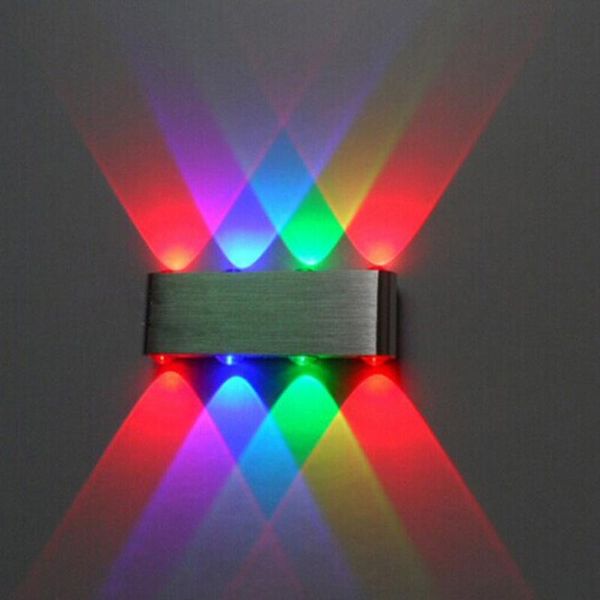 

wall lamp 8w led light 800lm ac85-265v modern aluminum sconce surfaced mounted fixtures up down indoor bathroom 1pcs