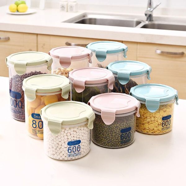 

storage bottles & jars convenient cover sealing plastic tools home bottle tanks thick food kitchen boxes organization
