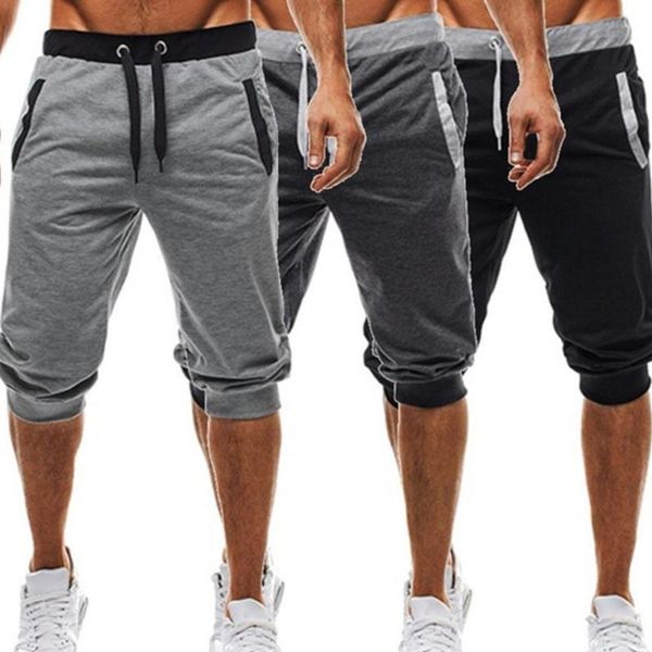 

men summer harem pants slacks shorts sport sweatpants drawstring jogger trousers pants clothing men's casual sweatpants, White;black