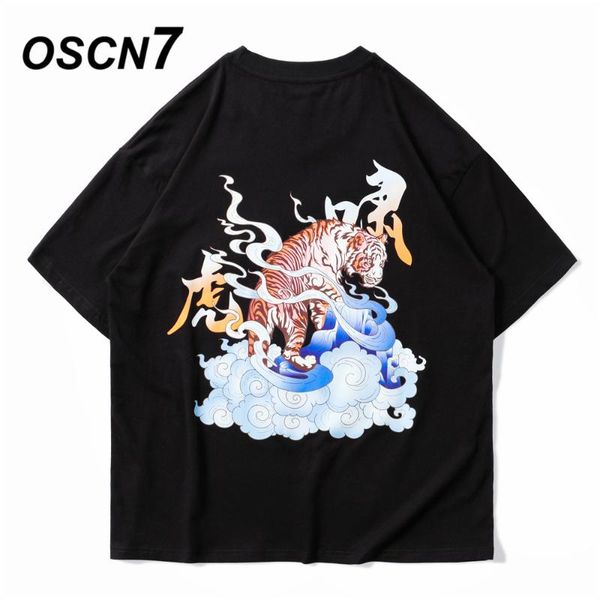 

men's t-shirts oscn7 graphics print 2021 funny short sleeve tshirts summer casual fashion women tee streetwear 313010, White;black