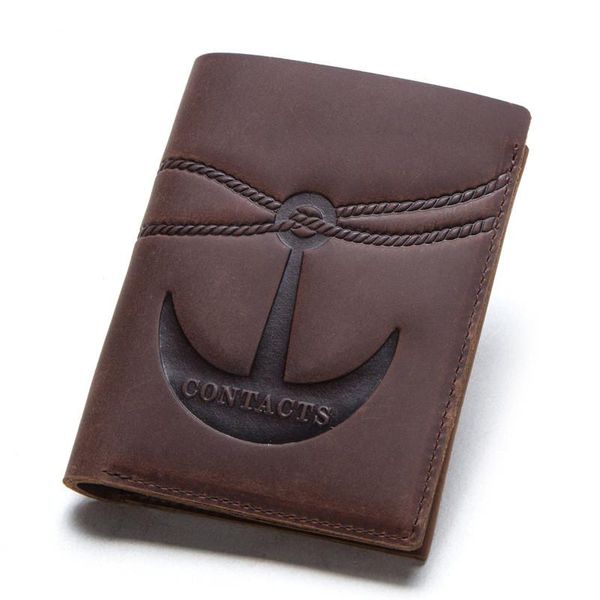 

wallets men's wallet layer cowhide leather short fashion retro buckle soft face two fold clutch, Red;black