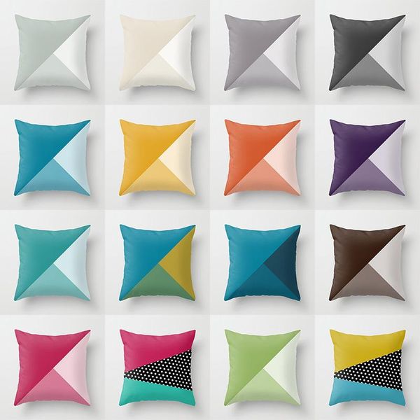 

pillow case 2021 minimalist colorful geometric sofa pillowcase 3 colors ins nordic home office cover throw cushion covers 45*45cm