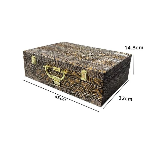 

box messenger purse embossed cowhide briefcase portfolio case tote trunk totes briefcase luggages handle silver egg knife, fork spoon gift s