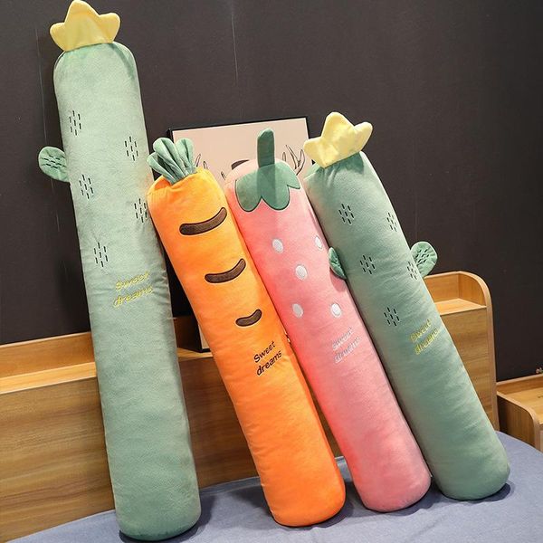 

ins cute fruit pillow strawberry banana plush pillow cylindrical removable washable sleeping doll cushion holiday gift
