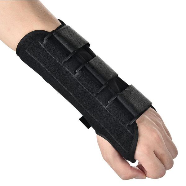 

tendinitis band recovery pain relief wrist brace sport sprain fracture lightweight wrap splint support carpal tunnel, Black;red