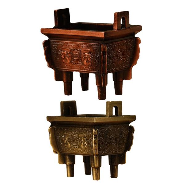 

fragrance lamps 2pcs antique incense burner holder home decor (assorted color)