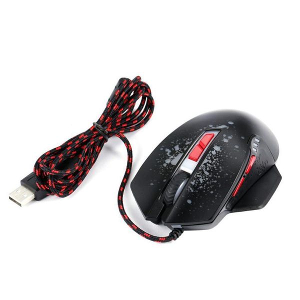 

mice ergonomic wired gaming computer mouse optical mause gamer noiseless 1600 dpi rgb for pc laptop