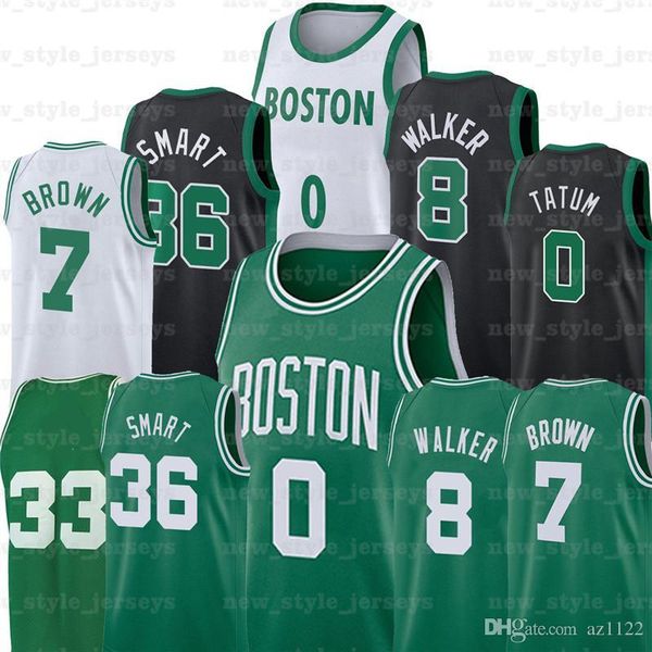 

ncaa tatum 8 kemba 7 jaylen walker 0 jayson brown 36 marcus men smart stitched basketball jerseys theis ojeleye nesmith jersey a2, Black;red