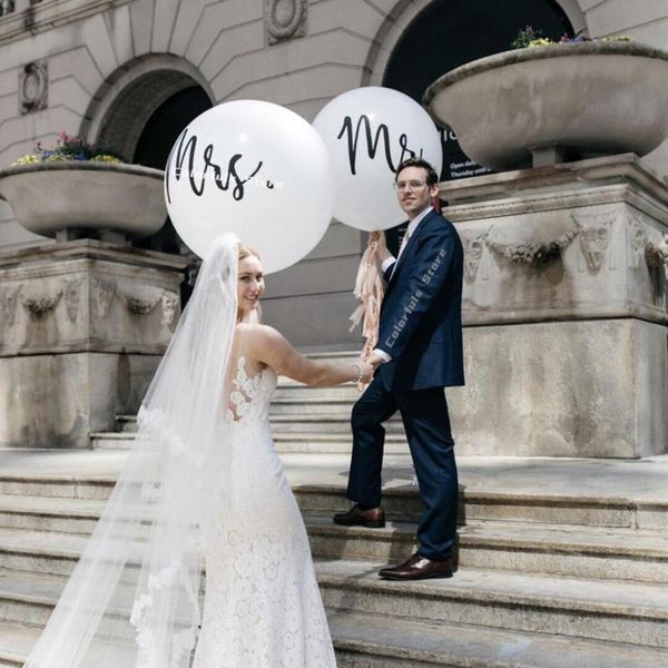 

2pc 36inch wedding letters metal aluminum foil latex big balloons home decor party home decoration accessories rose gold