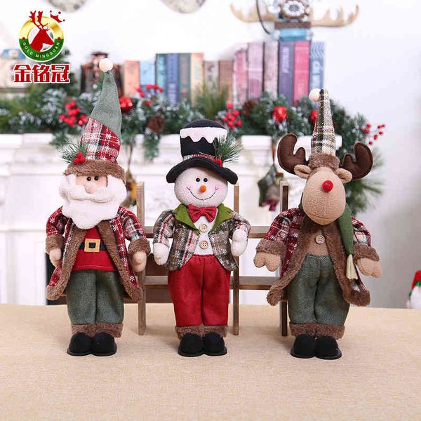 

santa snowman doll toy decoration doll ornament children's gift