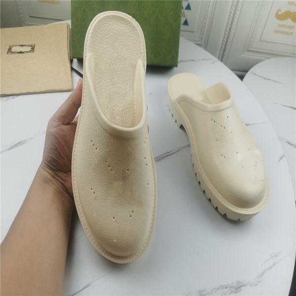 

designer slippers ladies hollow waterproof platform sandals size 35-41, Black