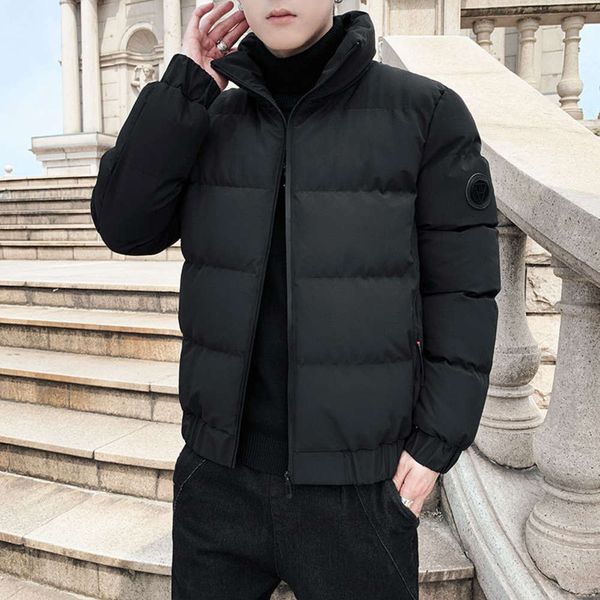 

winter 2020 new korean jacket work large size cotton padded clothes fashion brand warm men's coat, Black;brown