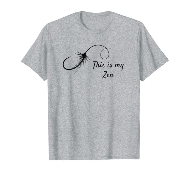 

this is my zen fly fishing tee shirt, White;black
