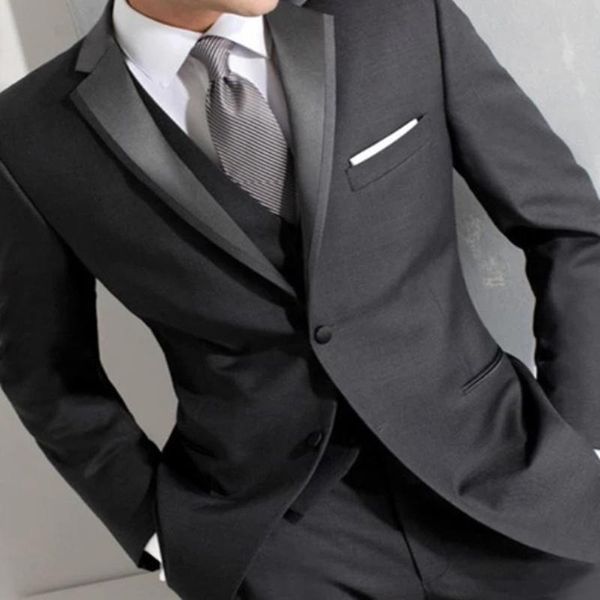 

men's suits & blazers 2021 coat set business slim wedding groom apparel dress custom ( + pants vests), White;black