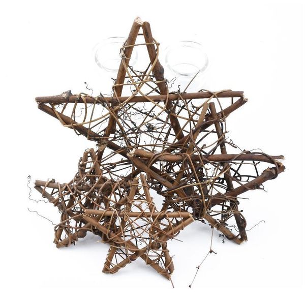 

10cm/20cm dried rattan star frame artificial flower wedding wreath christmas decoration for home diy handmade door hangi qylvhv