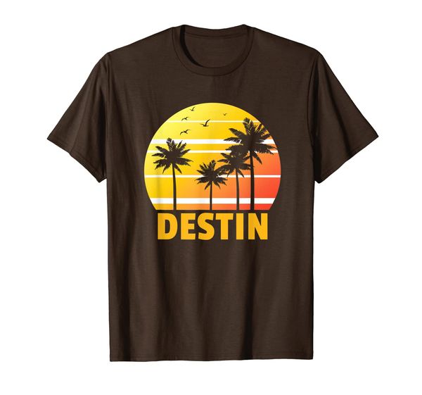 

destin vacation shirt florida beach souvenir t-shirt, White;black