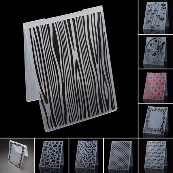 

1-10 scrapbooking dekor stencil embossing folder template paper making tool