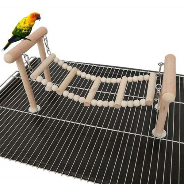 

other bird supplies parrot bite toy log color stairs wooden bridge ladder swing