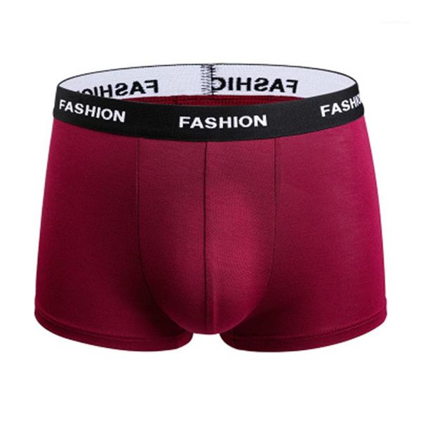 

underwear mens solid color seamless panties underpants fashion trend elasticity middle waist boxer briefs new male plus size breathable, Black;white