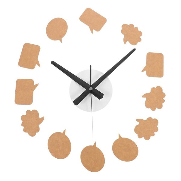 

wall clocks 1pc delicate clock unique diy sticker premium graffiti