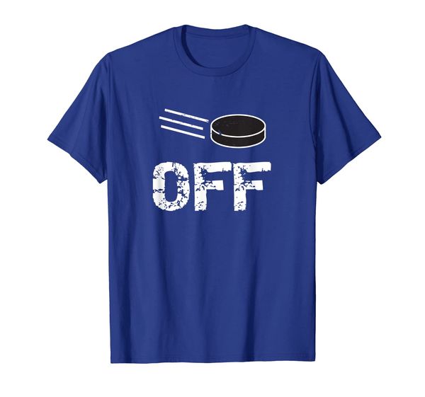 

funny puck off ice hockey t-shirt, White;black