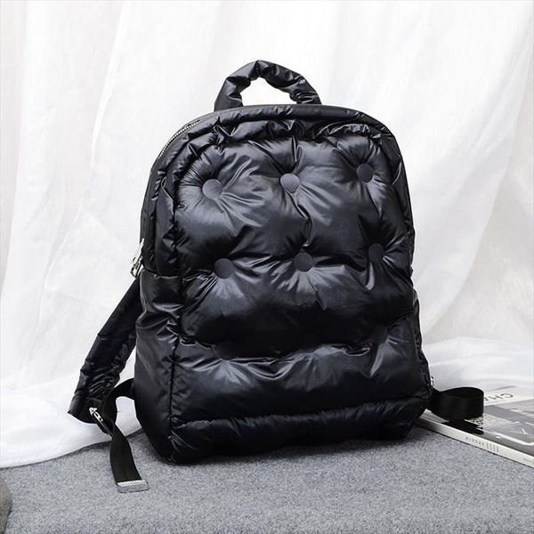 

autumn and winter korean boom fashion jacket space cotton air bag large capacity waterproof business backpack