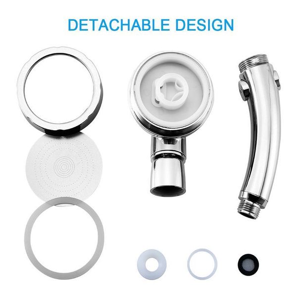 

handheld rain shower set negative ion high pressure bathroom rain shower accessories with open/join jllsui