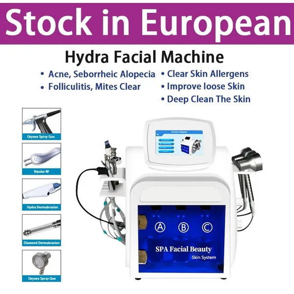 Neueste Hydra Microdermabrasion Peel Facial Machine/Sauerstoffspray Hydro Water Microdermabrasion Facial Care Machine CE/DHL