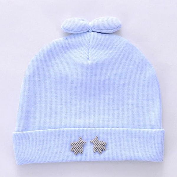 

baby hat kids newborn 100% cotton solid color children beanies boys girls hats headwear toddler kids caps accessories, Yellow