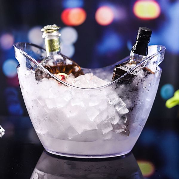 Большое прозрачное ведро со льдом портативный холодильник пиво шампанское вино ледяное зерновое ведро бар крыс космическое спасение кубики инструменты создателя