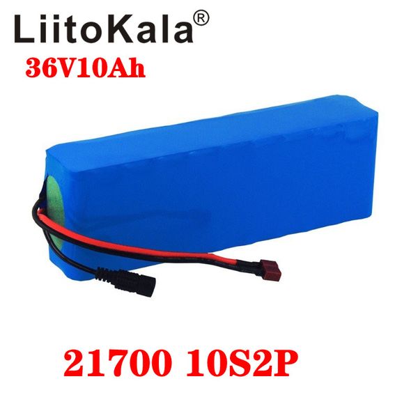 

liitokala 36v cells 10ah 21700 5000mah 10s2p batteries pack 500w high power battery ebike electric bicycle bms