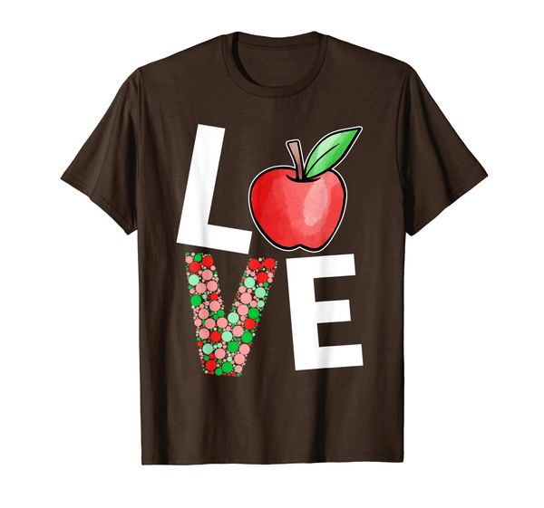 

teachers cute love apple dot international dot day t-shirt, White;black