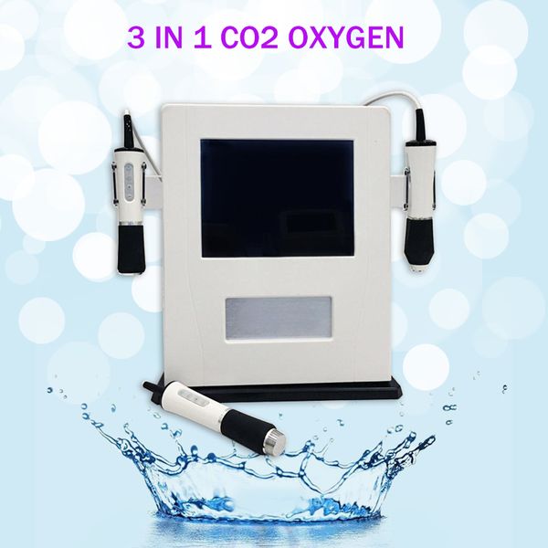 3 in 1 Sauerstoffstrahl Gesichtsfaltenentfernung Haut Verjüngung Whitening Beauty Machine mit CO2 -Blasen Sauerstoff