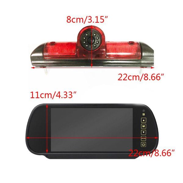 

brake light rear view reversing parking camera & 7 inch monitor for car dvr dvrs