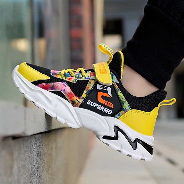 

2021 girls sneakers teenager fashion comfortable boys spring and autumn casual running kids sports shoes children for girls g1025, Black;red