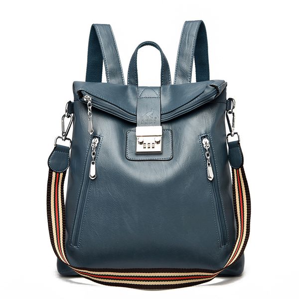 

soft leather anti-theft bag women's single shoulder msenger bag backpack