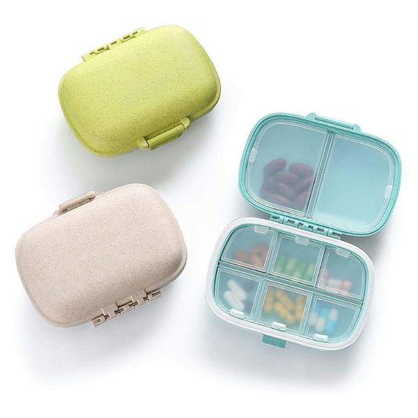 

storage bottles & jars 3 boxes 8 grid compartment case travel box organizer tablet portable dispenser splitters