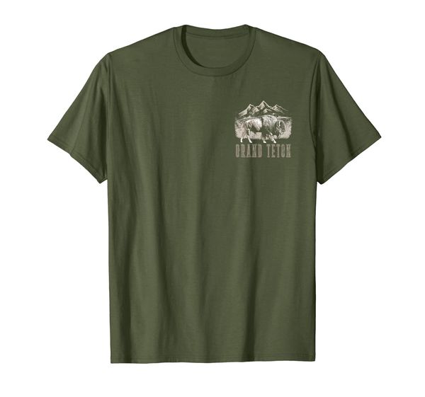 

Vintage Grand Teton National Park Shirt Retro Bison Wyoming T-Shirt, Mainly pictures