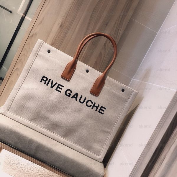 

women handbags rive gauche tote shopping bag handbag famous fashion linen large beach bags luxury designer travel crossbody shoulder wallet