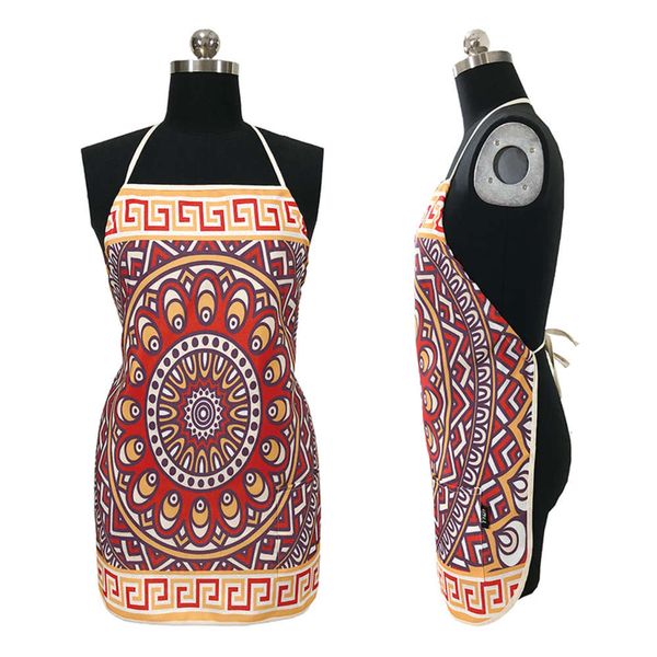 

national style apron waterproof digital printing sleeveless baking