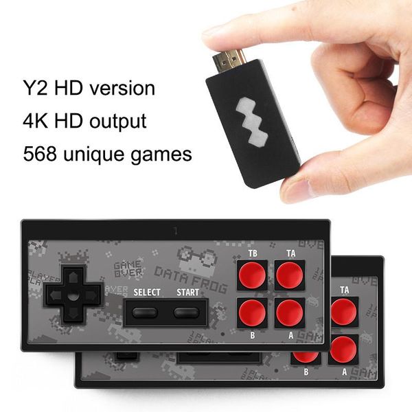 

game controllers & joysticks usb wireless handheld tv video console build in 568 classic 8 bit 4k output mini dual gamepad players