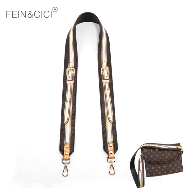

bag parts & accessories thick large big strap with genuine leather cowskin brand designer handbag belt high quality, Black