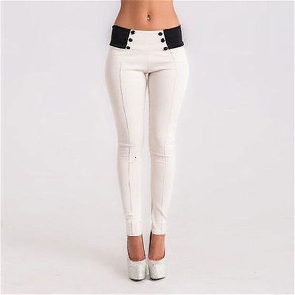

denim skinny high waist womens capri stretch slim pencil trouser summer ladies daily casual capris, Black;white