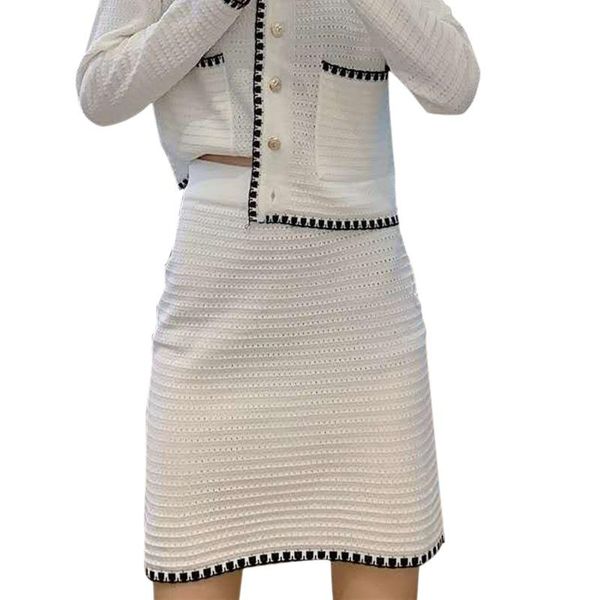 

skirts autumn women straight skirt temperament thin soft knitted without decoration comfortable, Black