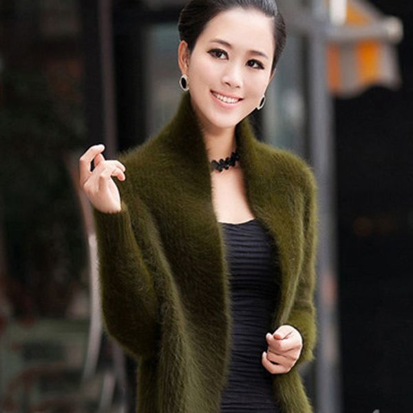 

real mink cashmere sweater women pure mink cashmere knit cardigan winter 100% mink cashmere cool coat fur jacket 210218, White;black