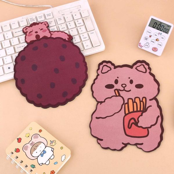 

mouse pads & wrist rests 1 pc lovely animal pad kawaii bear desk mat waterproof office decoration cup antislip girls boys cute stationary