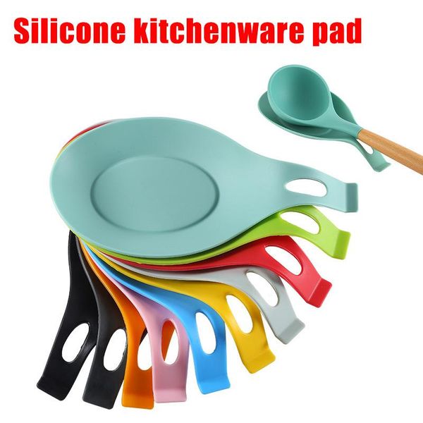 

heat resistant spoon holder silicone spoon rest holder durable for kitchen ja55